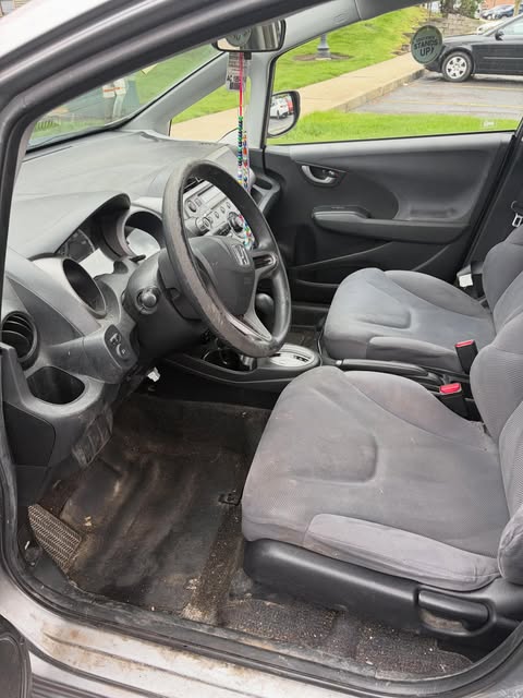 Clean gray cloth interior after a full detail